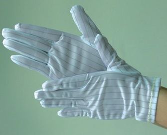 Gants 100% statiques de gants d'Esd de consommables de SMT de coton anti pour l'électronique