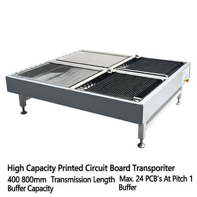 High Capacity Printed Circuit Board Transporter 400 800mm Transmission Length Max. 24 PCB’s At Pitch 1 Buffer Capacity